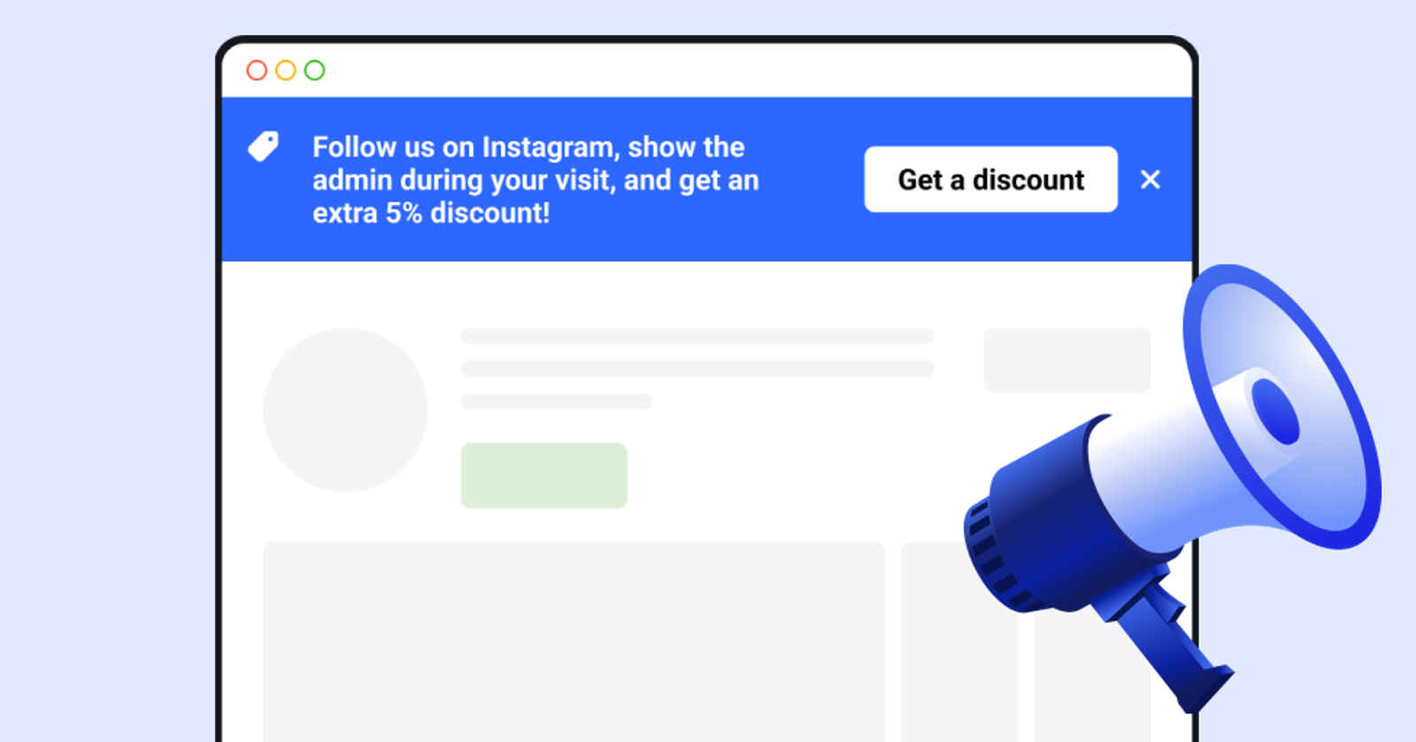 ⚡ Panel promocional para su sitio web